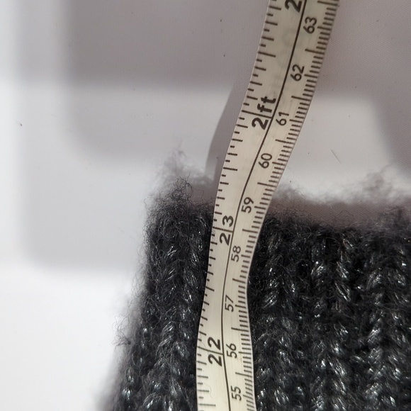 Ann Taylor Womens Sweater Winter Metallic Christmas Holiday Slouchy Cozy Medium - Picture 11 of 17